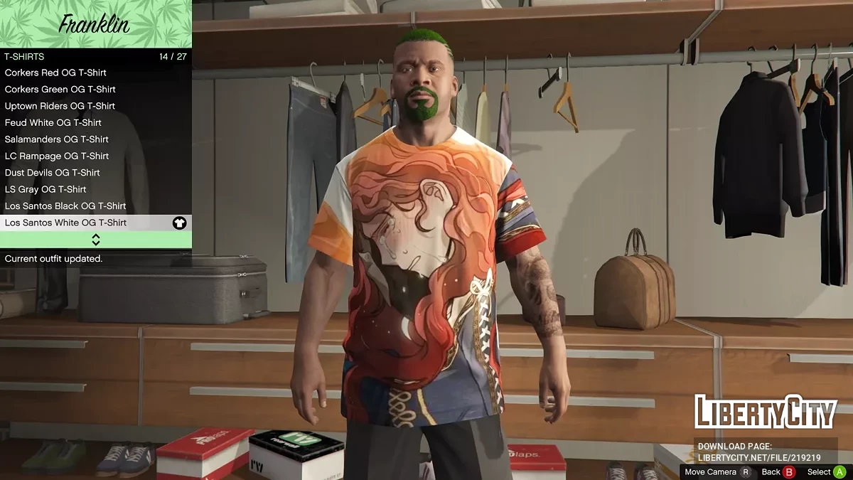 Пак разных футболок для Франклина / GTA 5