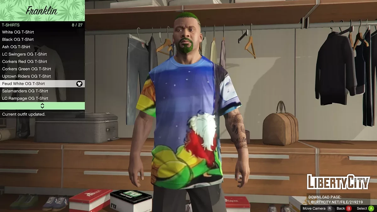 Пак разных футболок для Франклина / GTA 5