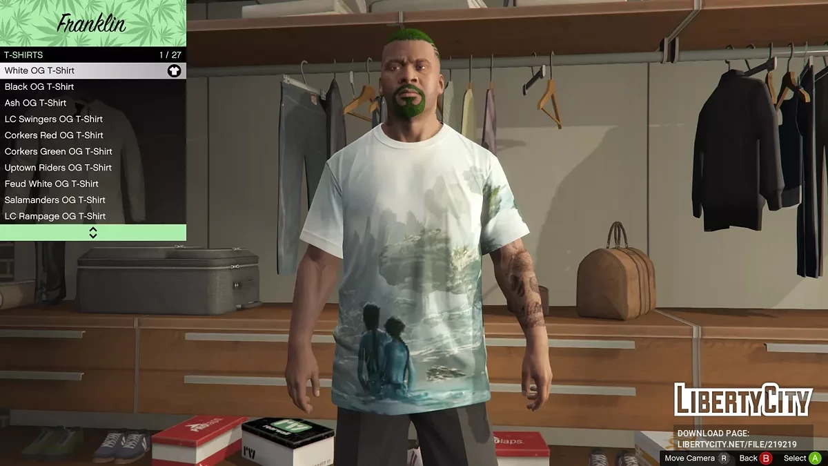 Пак разных футболок для Франклина / GTA 5