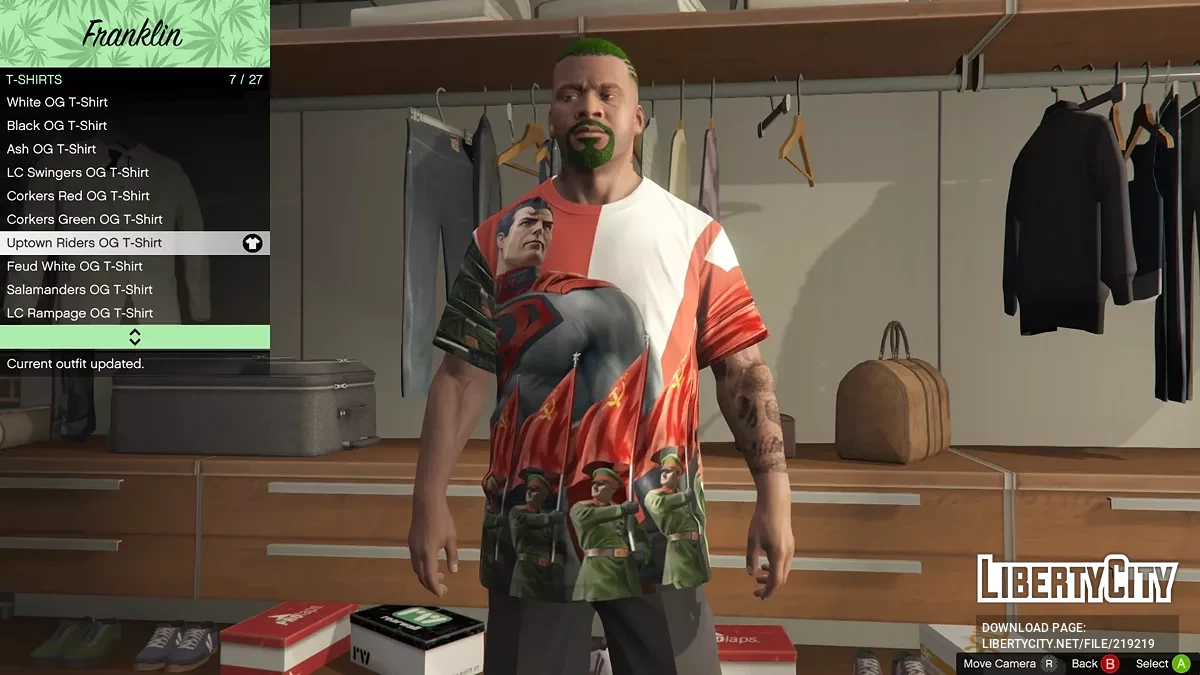 Пак разных футболок для Франклина / GTA 5
