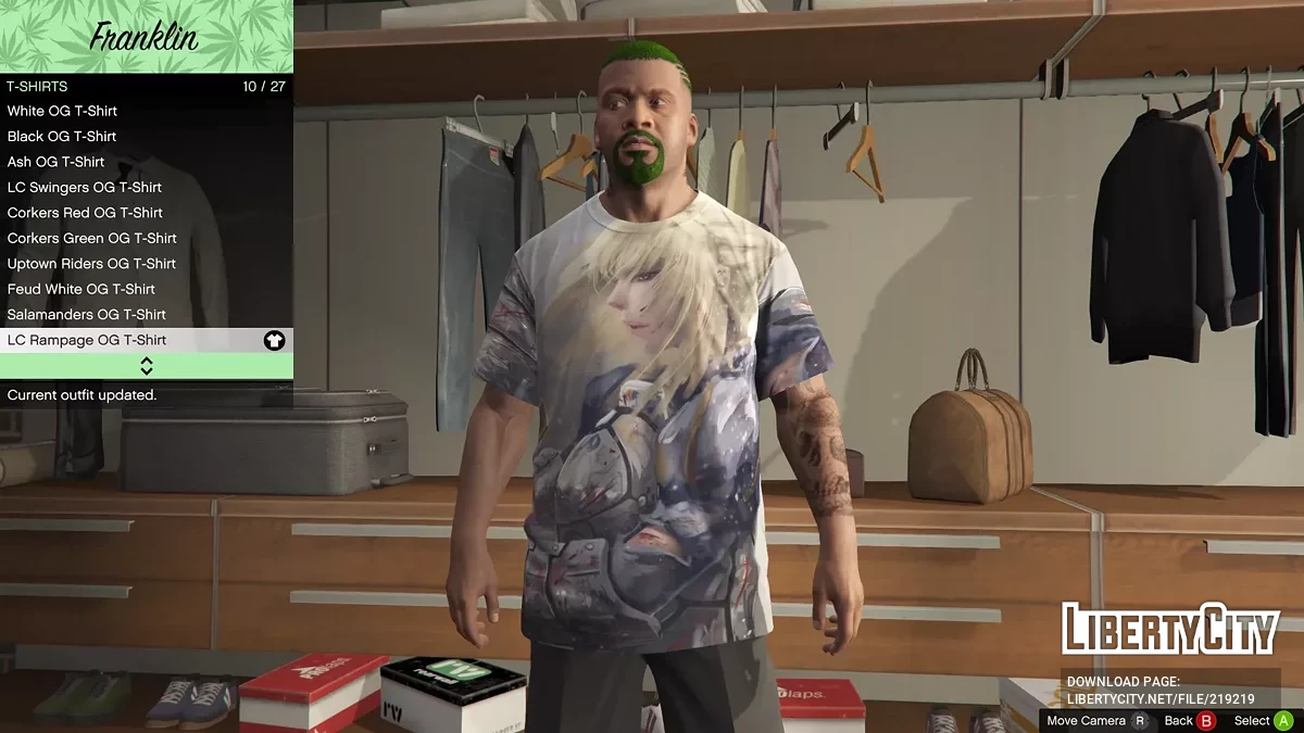 Пак разных футболок для Франклина / GTA 5