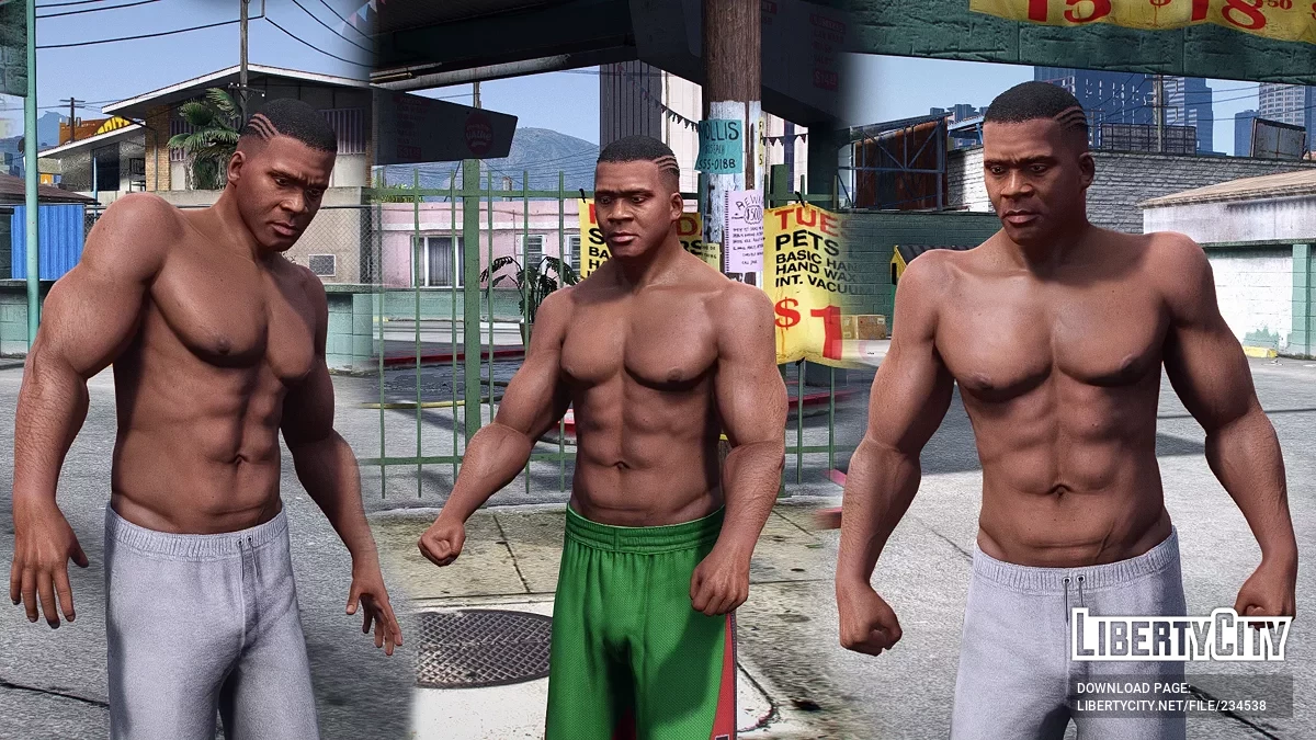 Накачанный Франклин / GTA 5