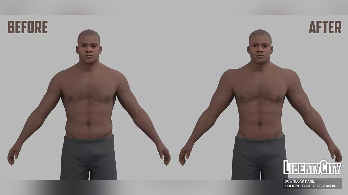 Накачанный Франклин / GTA 5