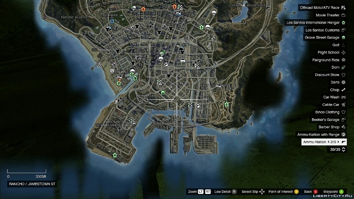 Satellite View Map для GTA 5 - Картинка #4
