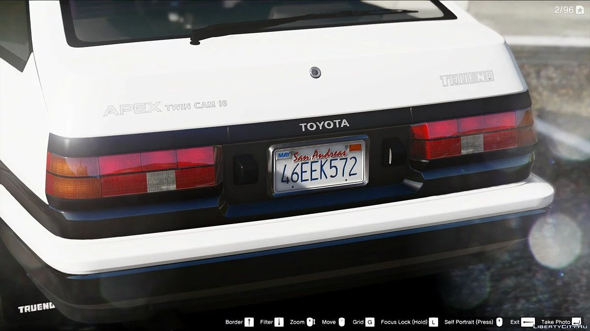 1985 Toyota Sprinter Trueno GT Apex (AE86) [Add-On / Replace | Tuning | Template | Livery | RHD] 9.0 / GTA 5