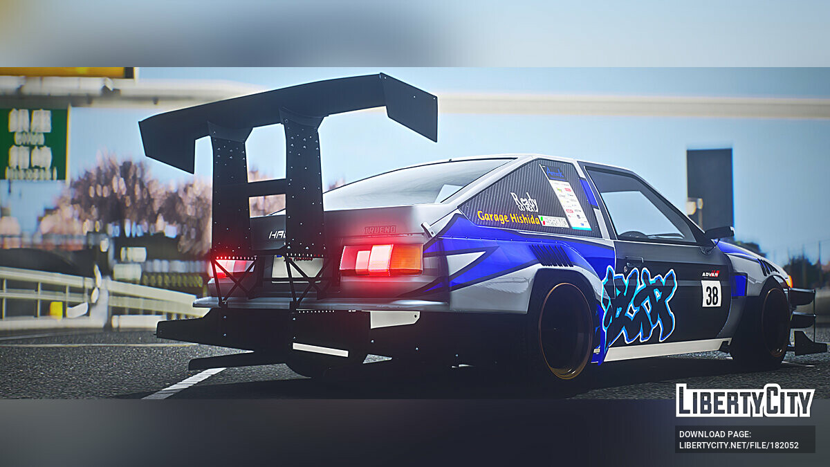 Скачать Toyota AE86 Time Attack для GTA 5