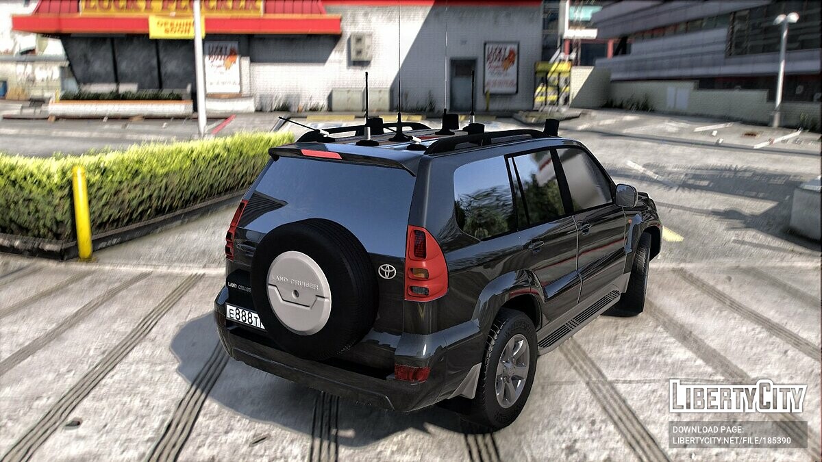 Скачать Toyota Land Cruiser Prado LC120 2008 для GTA 5