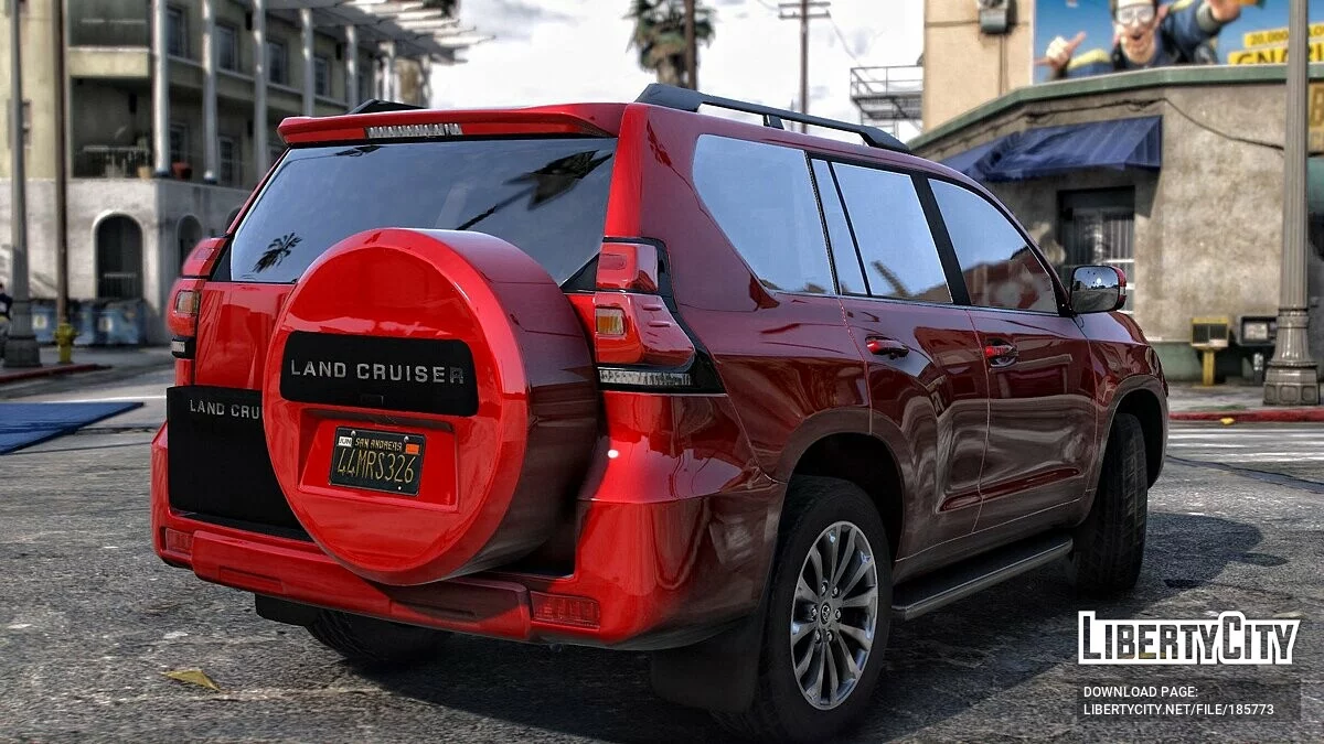 Toyota Land Cruiser Prado LC150 2018 с запасным колесом / GTA 5
