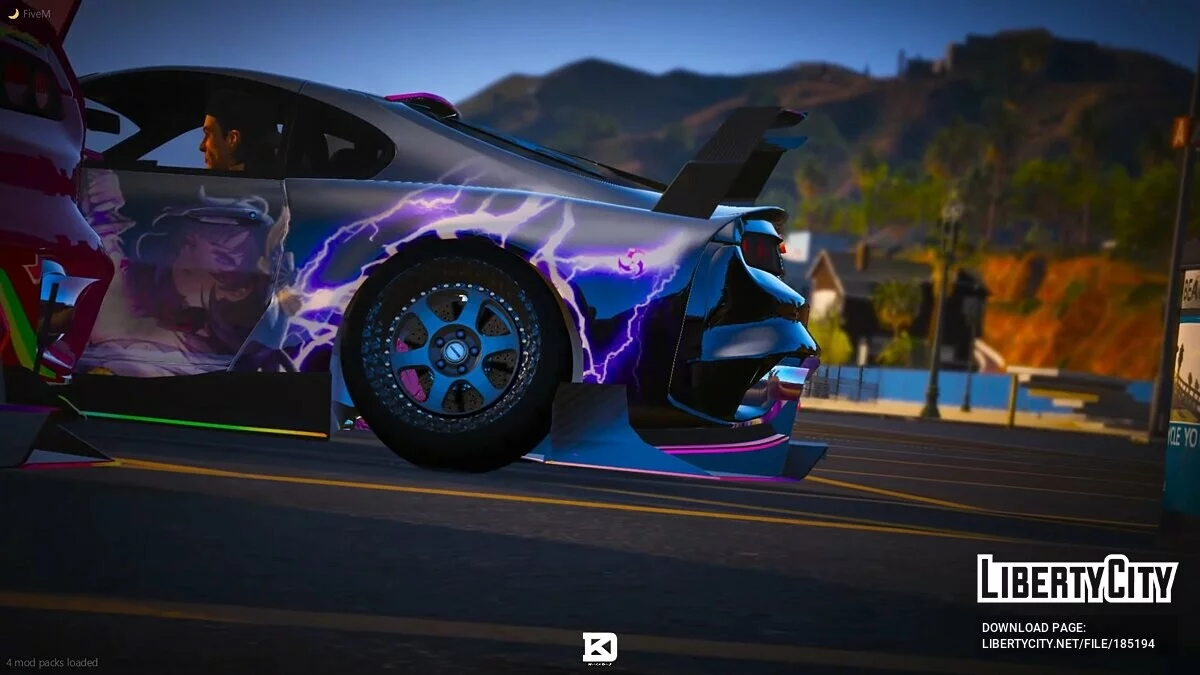 Toyota Supra Hycade RGB Itasha RGB Light Edition / GTA 5