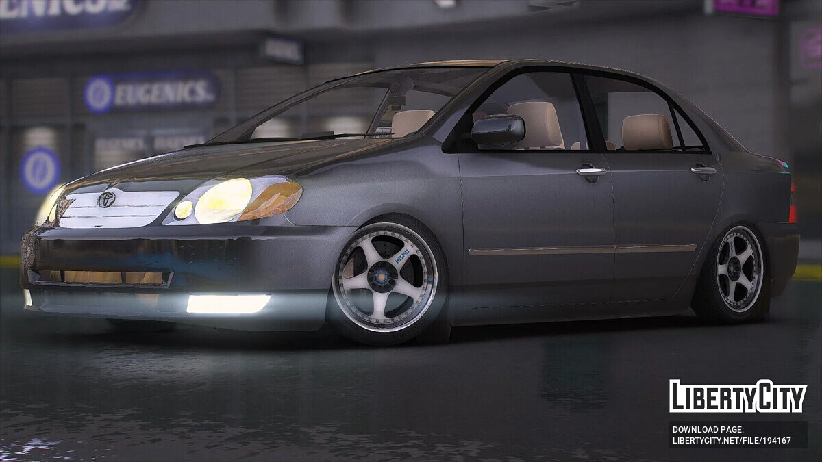 Скачать Toyota Corolla (KingFish) v1.5 для GTA 5