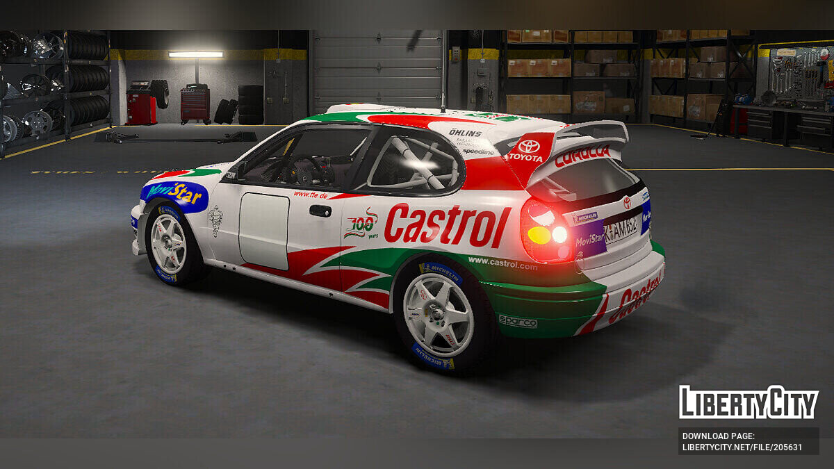 Скачать 1999 Toyota Corolla WRC v1.0 для GTA 5