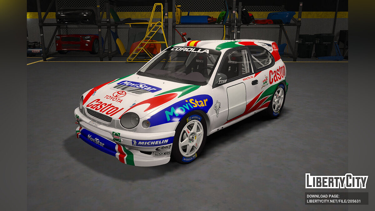 Скачать 1999 Toyota Corolla WRC v1.0 для GTA 5