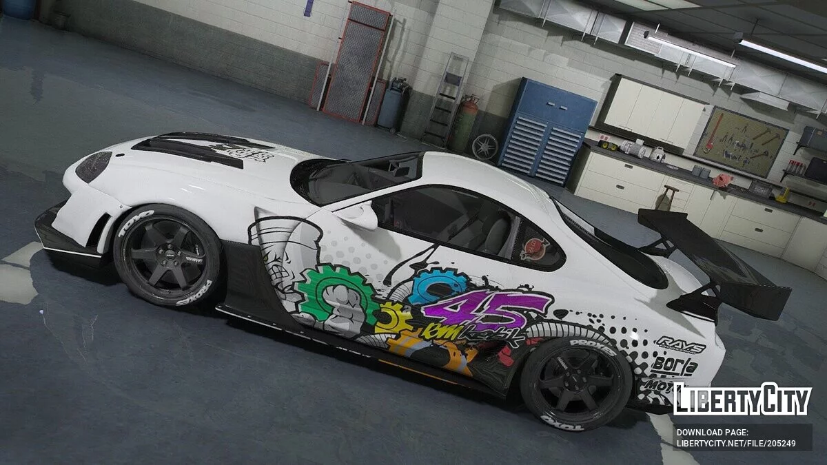 Toyota Supra A80 Widebody Graffiti Edition / GTA 5