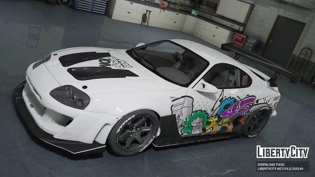 Toyota Supra A80 Widebody Graffiti Edition / GTA 5