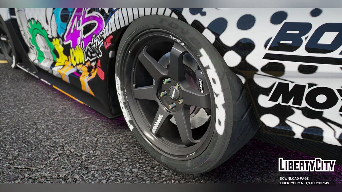 Toyota Supra A80 Widebody Graffiti Edition / GTA 5