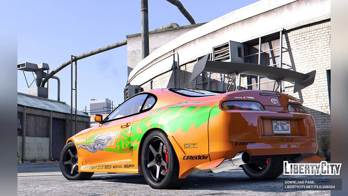 Brian O'Conner Toyota Supra Fast & Furious v2.0 / GTA 5