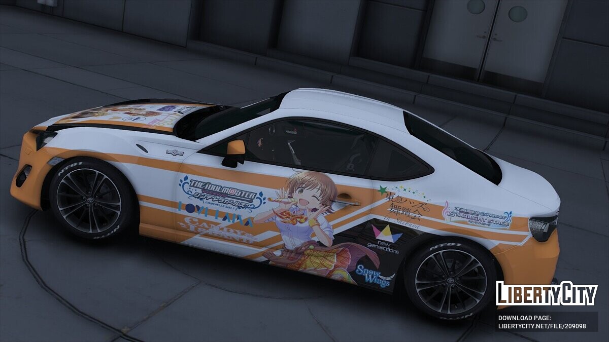 Скачать Toyota GT86 Itasha Mio Honda для GTA 5