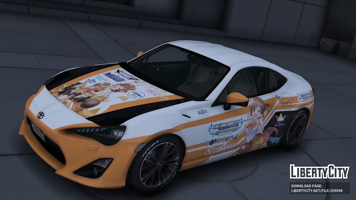 Скачать Toyota GT86 Itasha Mio Honda для GTA 5