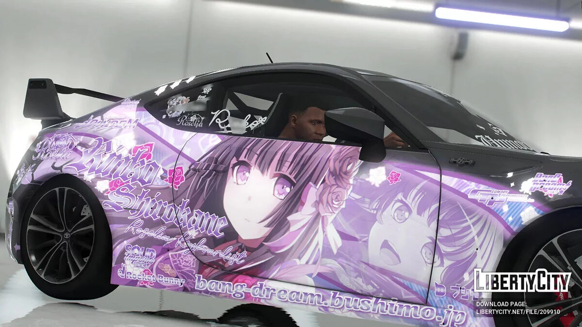 Toyota GT86 Rocket Bunny Rinko Shirokane Itasha / GTA 5