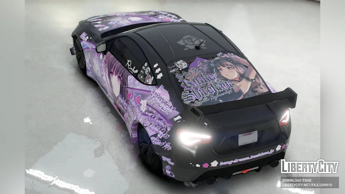 Toyota GT86 Rocket Bunny Rinko Shirokane Itasha / GTA 5