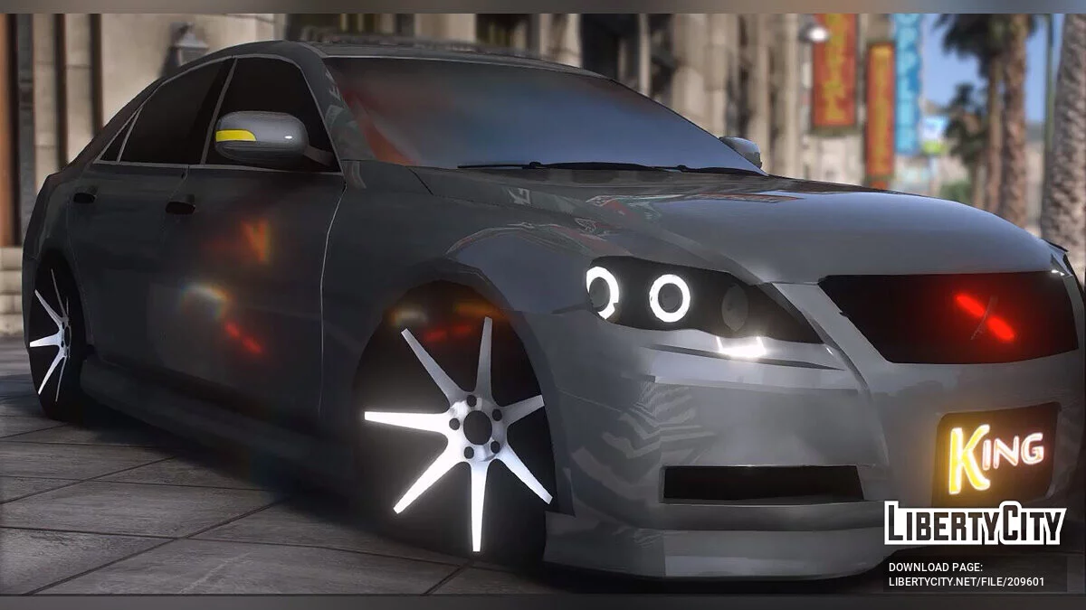 Toyota Mark X 300g Modified And HQ Interior v1.1 / GTA 5