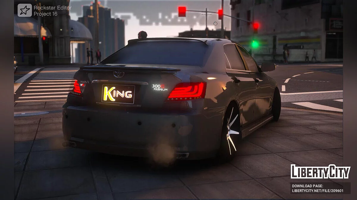 Toyota Mark X 300g Modified And HQ Interior v1.1 / GTA 5