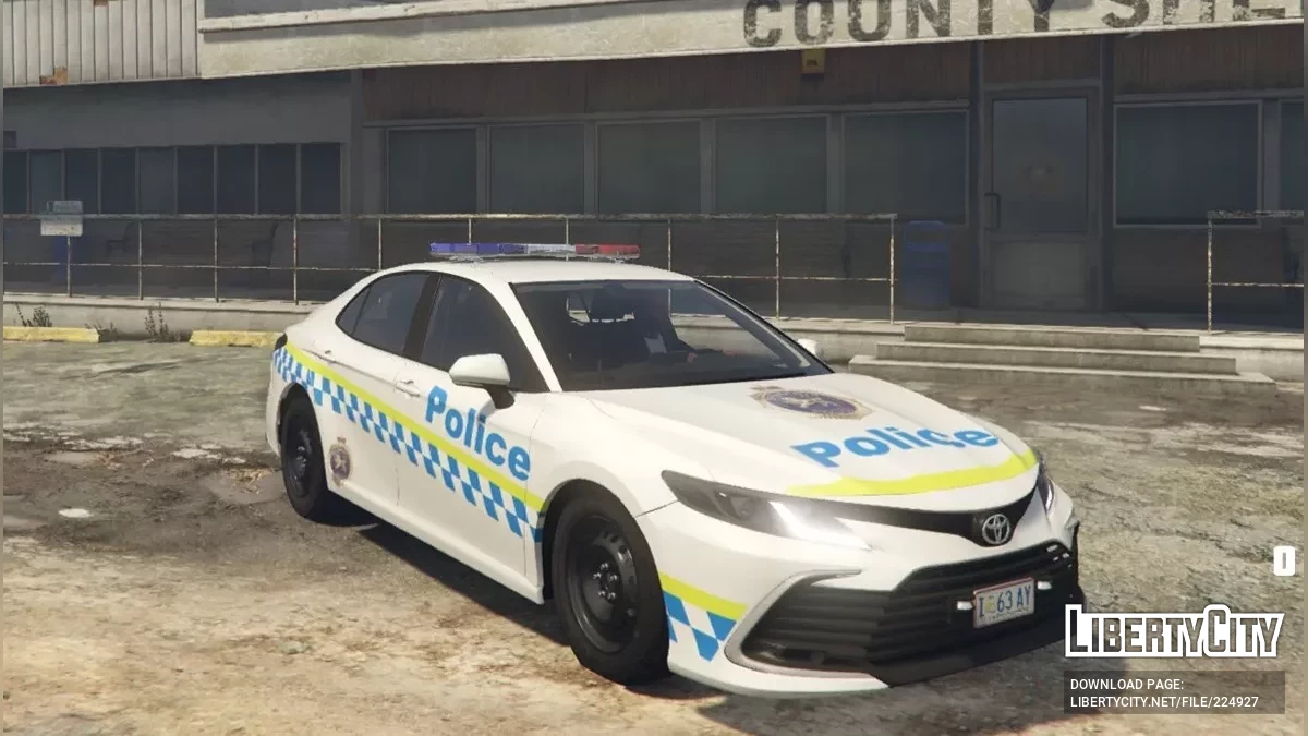 2022 Toyota Camery Tasmania Police General Duties / GTA 5