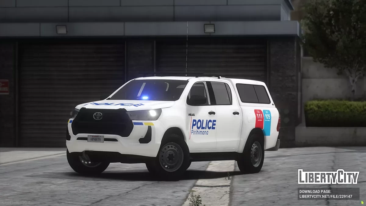 Toyota Hilux New Zealand Police Relief / GTA 5