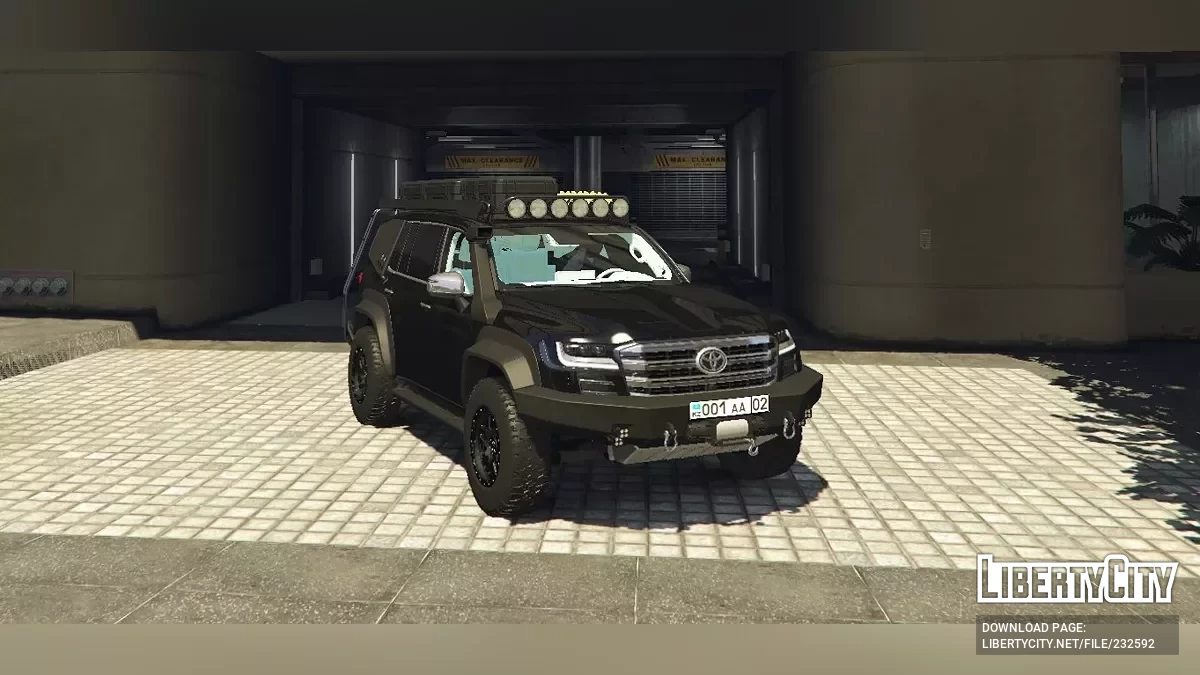 2023 Toyota Land Cruiser VX-R OffRoad - Kazakhstan License Plate / GTA 5