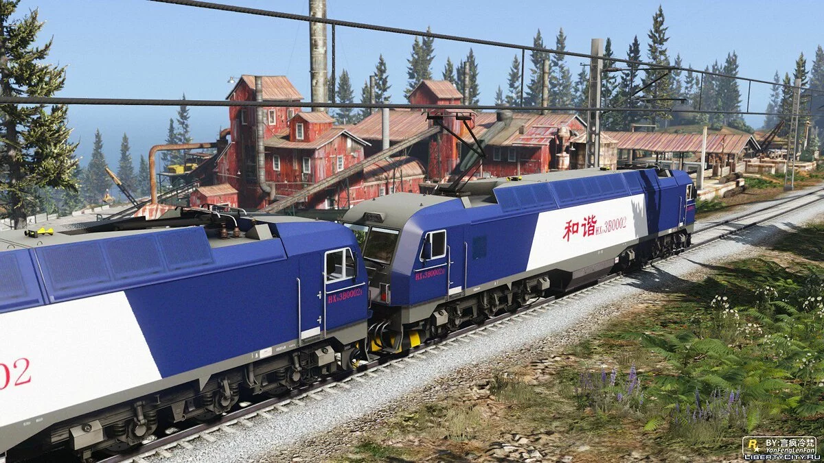 China Railways HXD3B Electric Locomotive [Add-On | Replace] 1.0 / GTA 5