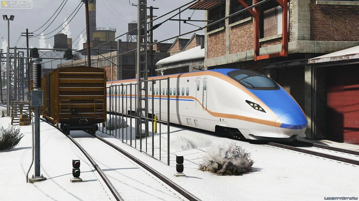 Shinkansen E7 Series high-speed train  [ Add-On ] beta / GTA 5