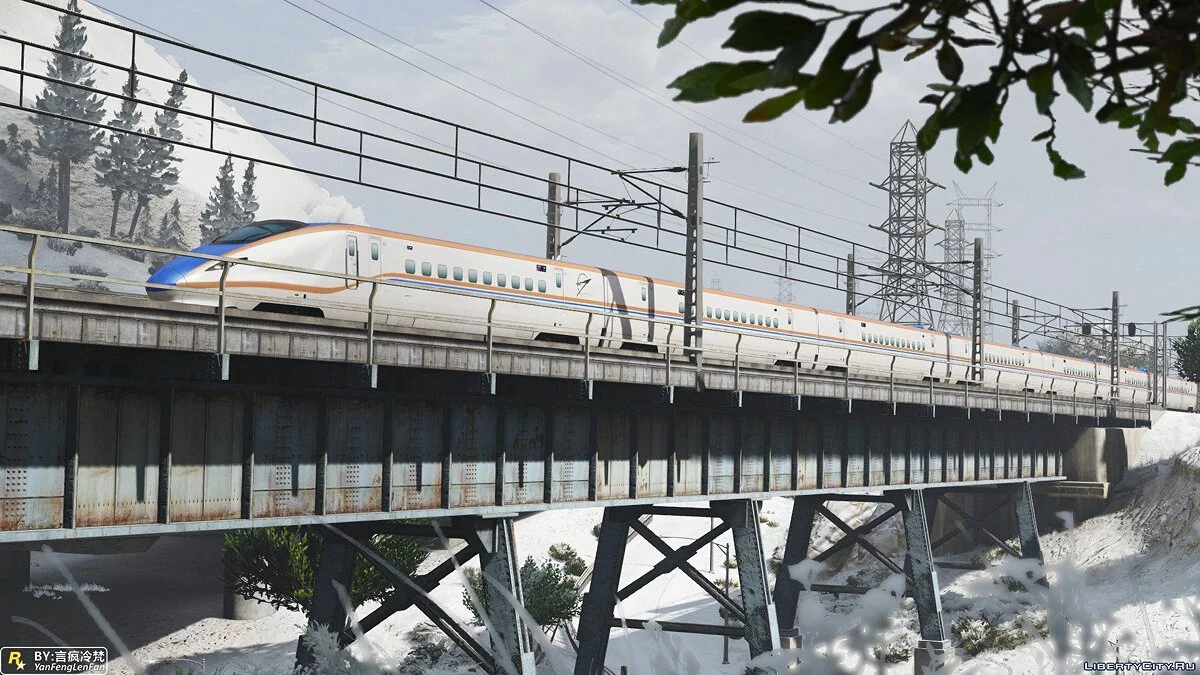 Shinkansen E7 Series high-speed train  [ Add-On ] beta / GTA 5