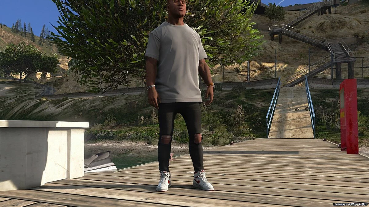 Sagged skinny jeans for Franklin 2.0beta / GTA 5