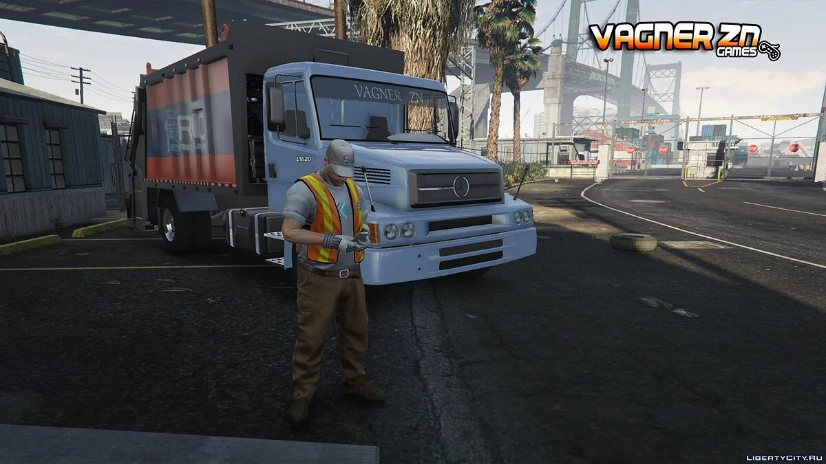 Mercedes-Benz L1620 Compactador De Lixo / GTA 5