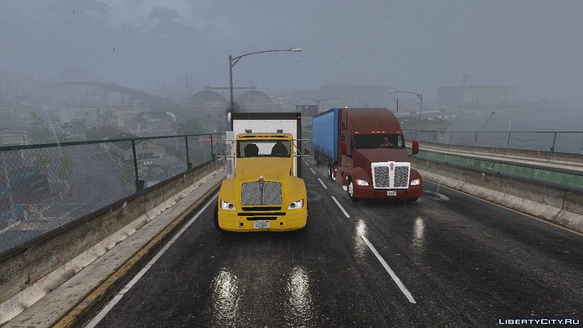 2012 Kenworth T440 Box / Flatbed Truck [Template] 1.0 / GTA 5