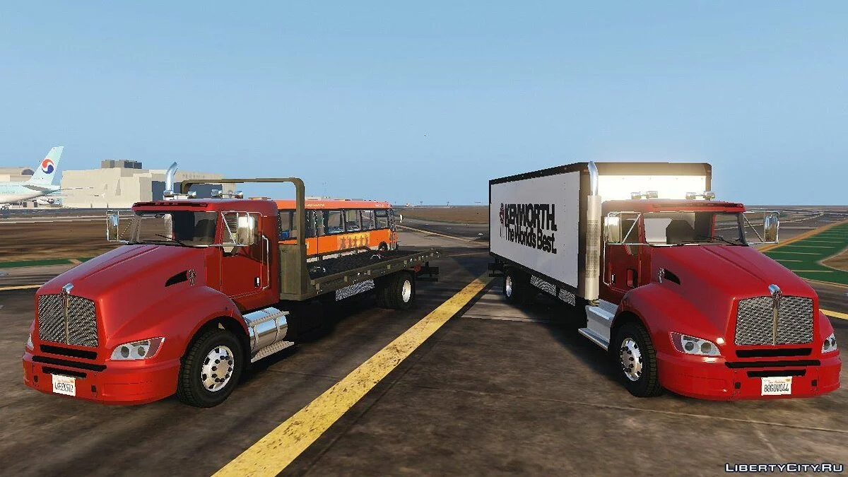 2012 Kenworth T440 Box / Flatbed Truck [Template] 2.0 / GTA 5