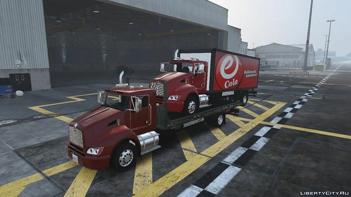 2012 Kenworth T440 Box / Flatbed Truck [Template] 2.0 / GTA 5