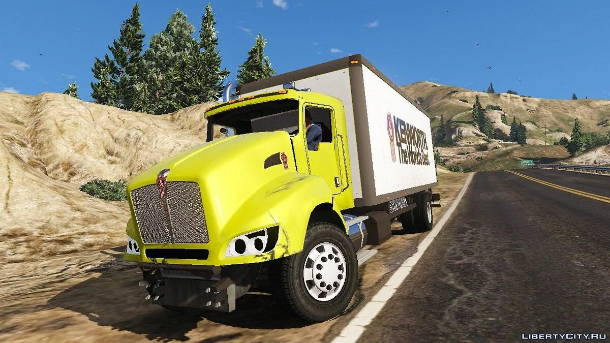 2012 Kenworth T440 Box / Flatbed Truck [Template] 2.0 / GTA 5
