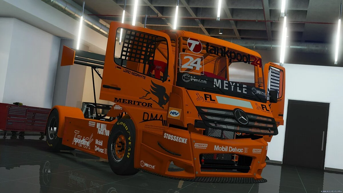 MERCEDES-BENZ #24 TANKPOOL RACING TRUCK 2015 [ADDON | ANIMATED] 1.01 / GTA 5
