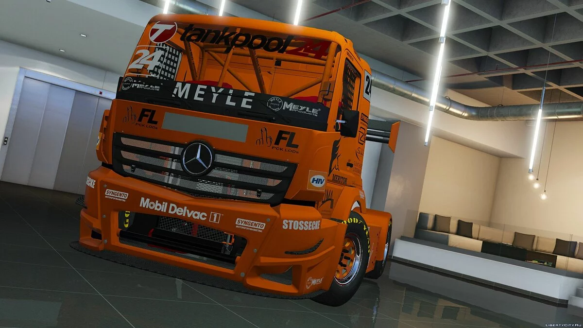MERCEDES-BENZ #24 TANKPOOL RACING TRUCK 2015 [ADDON | ANIMATED] 1.01 / GTA 5