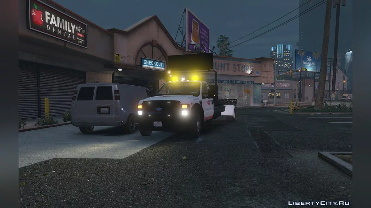 2008 Ford F-550 Flatbed Tow Truck [4k livery, ELS, Multi-Livery Setup] 1.0 / GTA 5