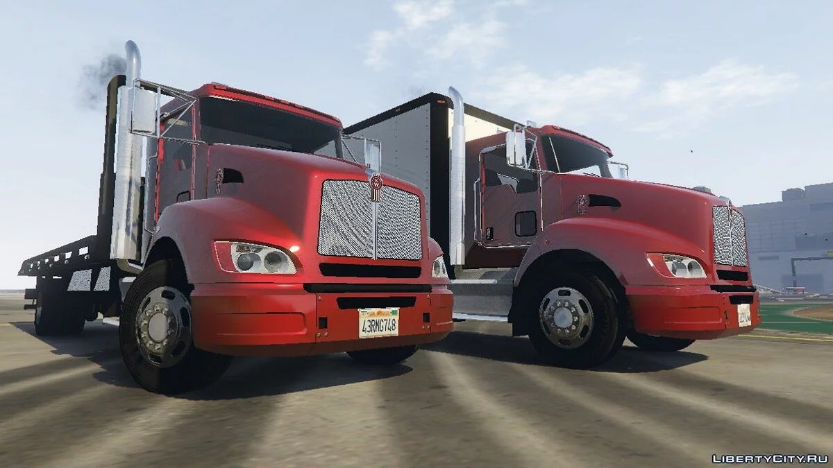 2012 Kenworth T440 Box / Flatbed Truck [Template] 2.3 / GTA 5