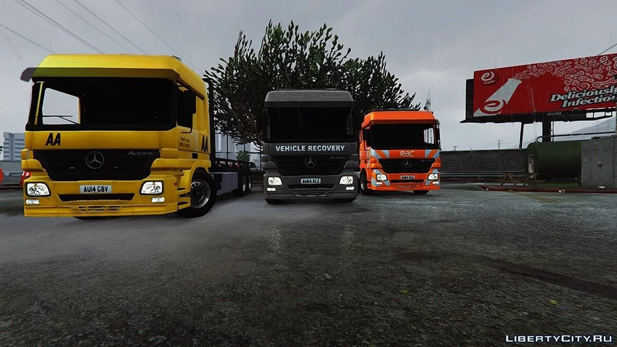 Mercedes Actros Recovery Truck [British] 1.0 / GTA 5