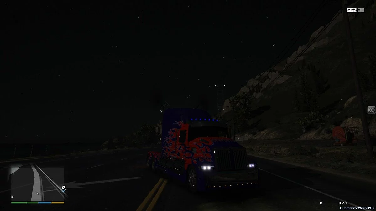Western Star 5700 Optimus Prime [Add-On] 1.0 - Грузовик в стиле трансформеров  / GTA 5