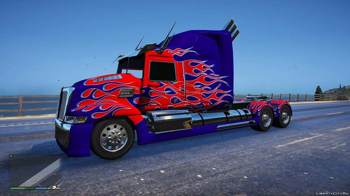 Western Star 5700 Optimus Prime [Add-On] 1.0 - Грузовик в стиле трансформеров  / GTA 5