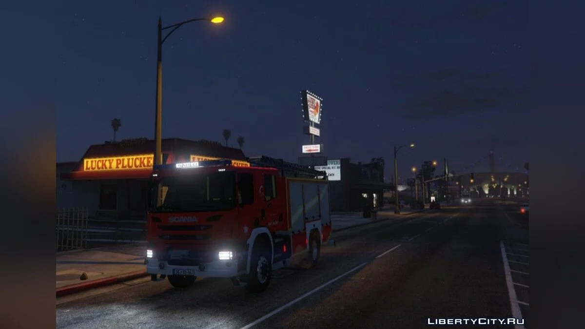 Slovenian FireTruck Scania p360 1.0 / GTA 5