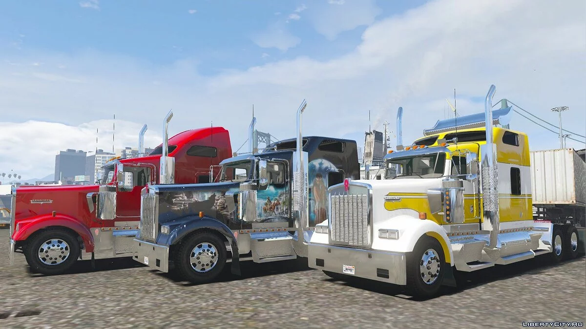 2014 Kenworth W900 6x2 Mid Cab [Livery / Extras / Add-On / Replace] 1.2 / GTA 5