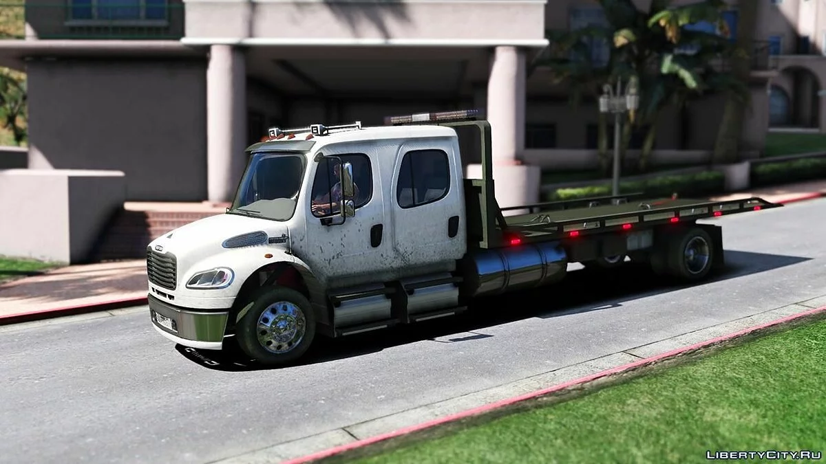 Freightliner M2 Crew Cab Flatbed [Add-on | Script | BETA] 1.0 / GTA 5