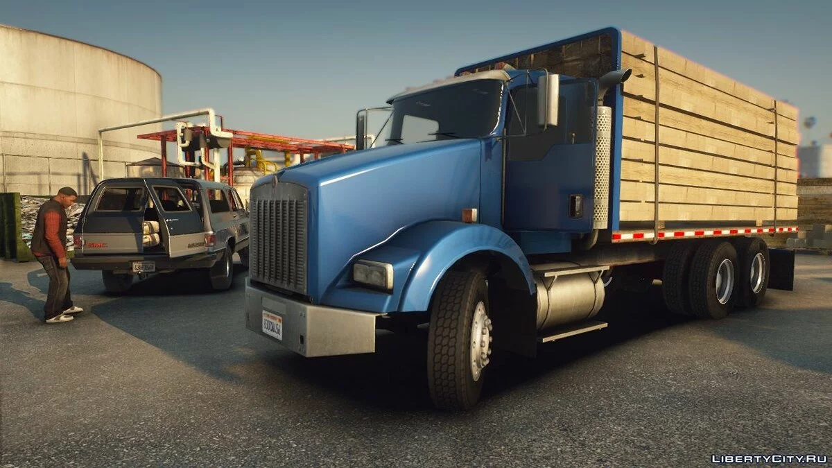 Kenworth T800 Flatbed Truck [Replace | Animated | LODs] 1.0 / GTA 5
