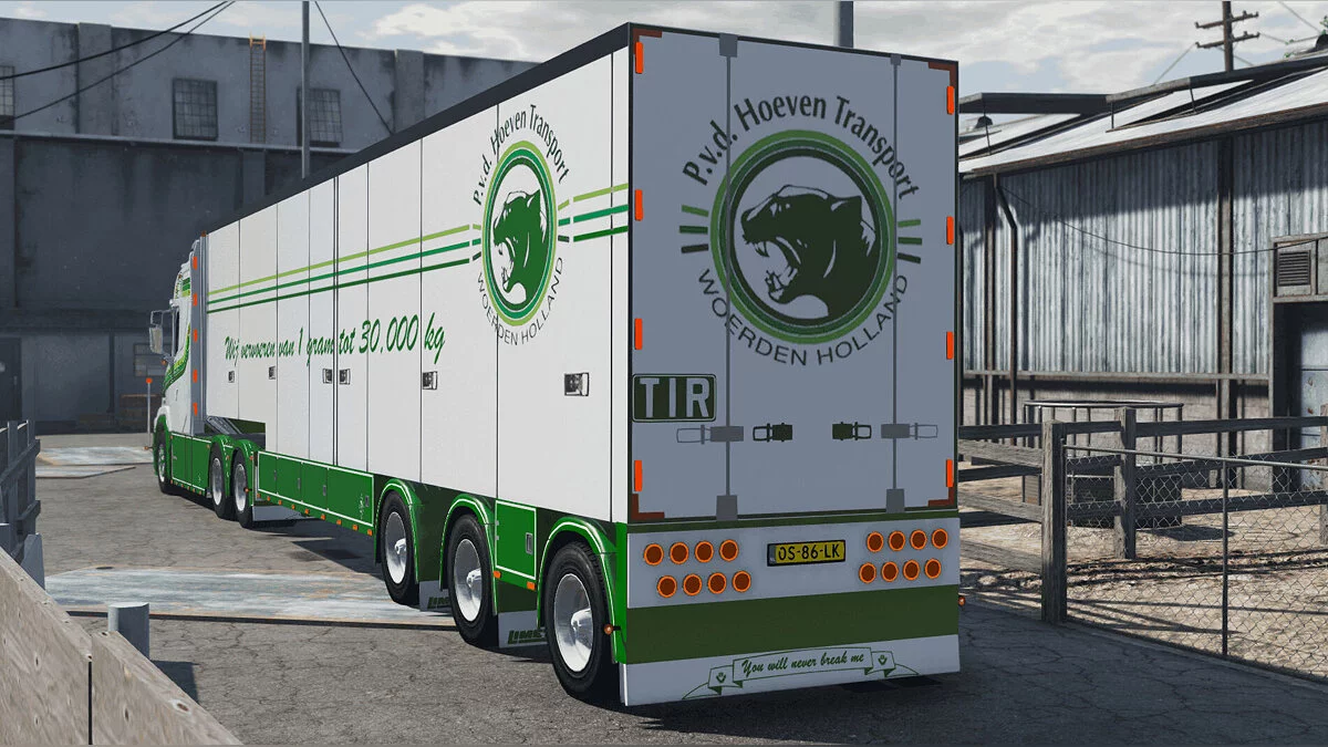Scania 770ST Patrick VD Hoeven + limetec trailer v2.0 / GTA 5